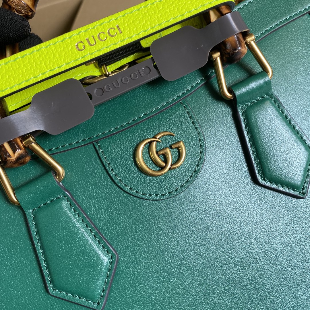 Gucci Diana Small Tote Bag Shoulder Bag 660195 Green